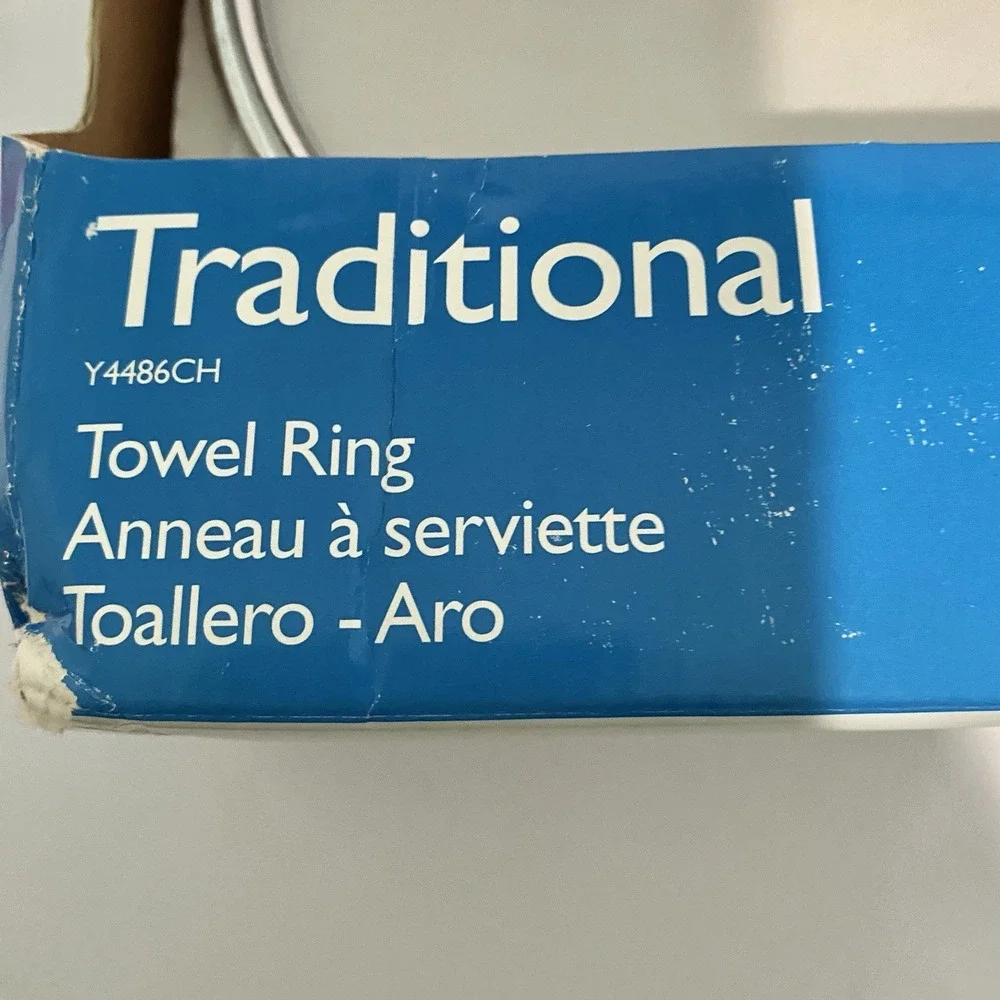 MOEN Traditional Y4486CH Towel Ring - Chrome Finish‎